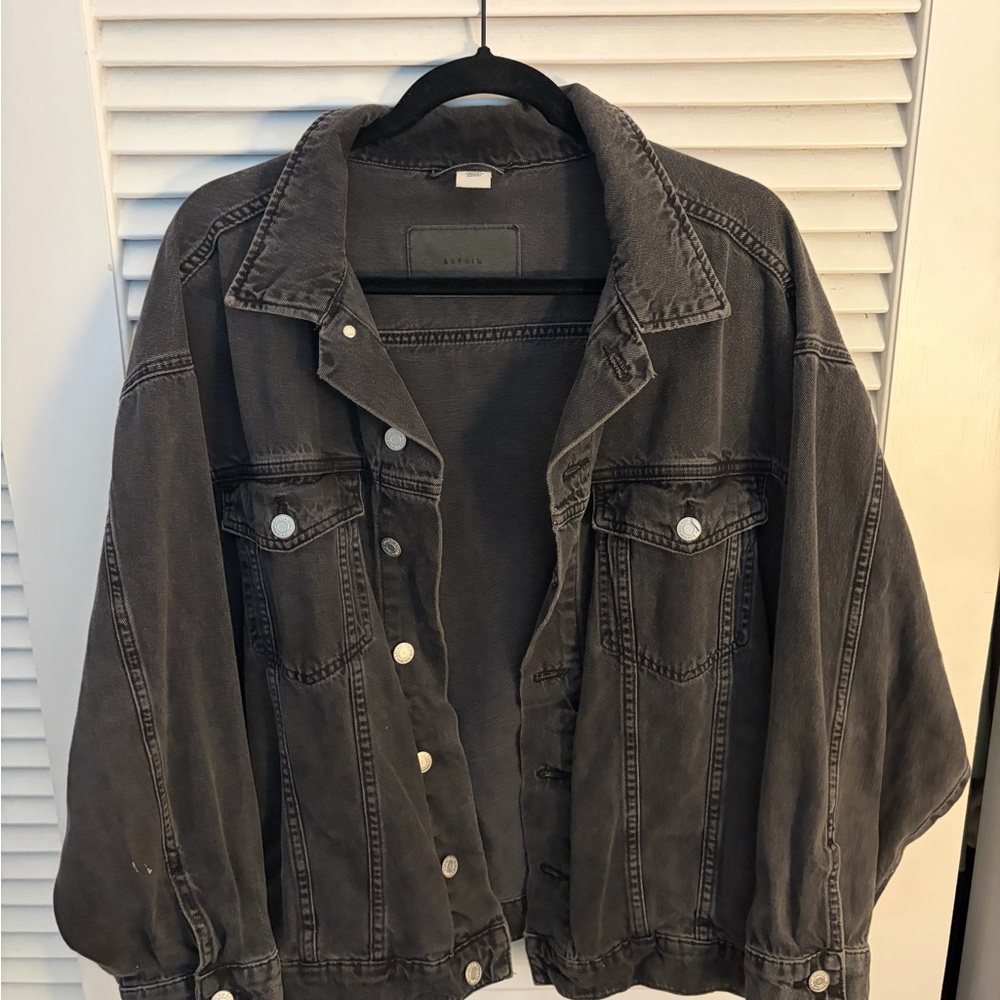 Charcoal Denim Jacket for Women